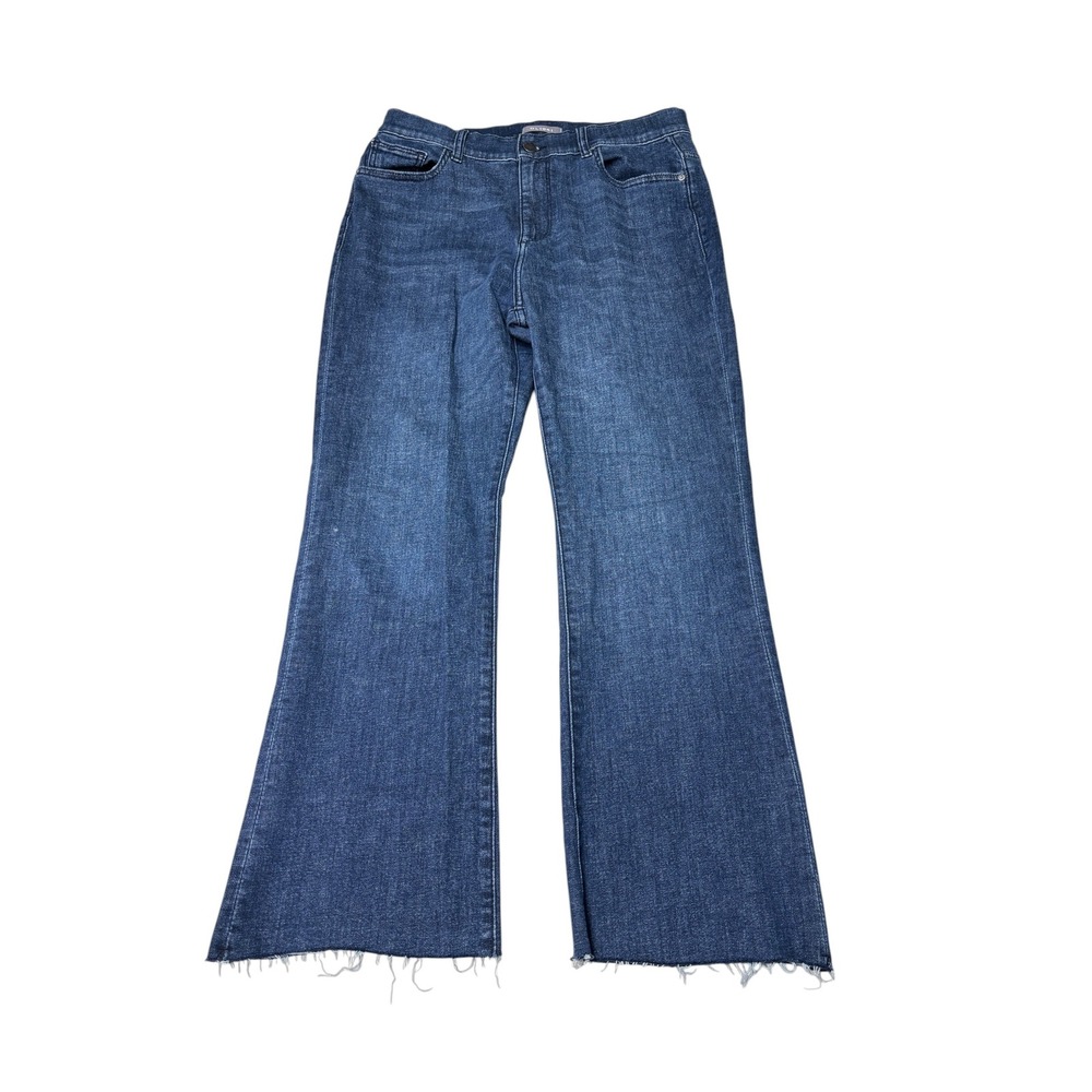 DL1961 Bridget Boot High Rise Instasculpt Crop Jeans Eco Dark Raw Womens 31X26
